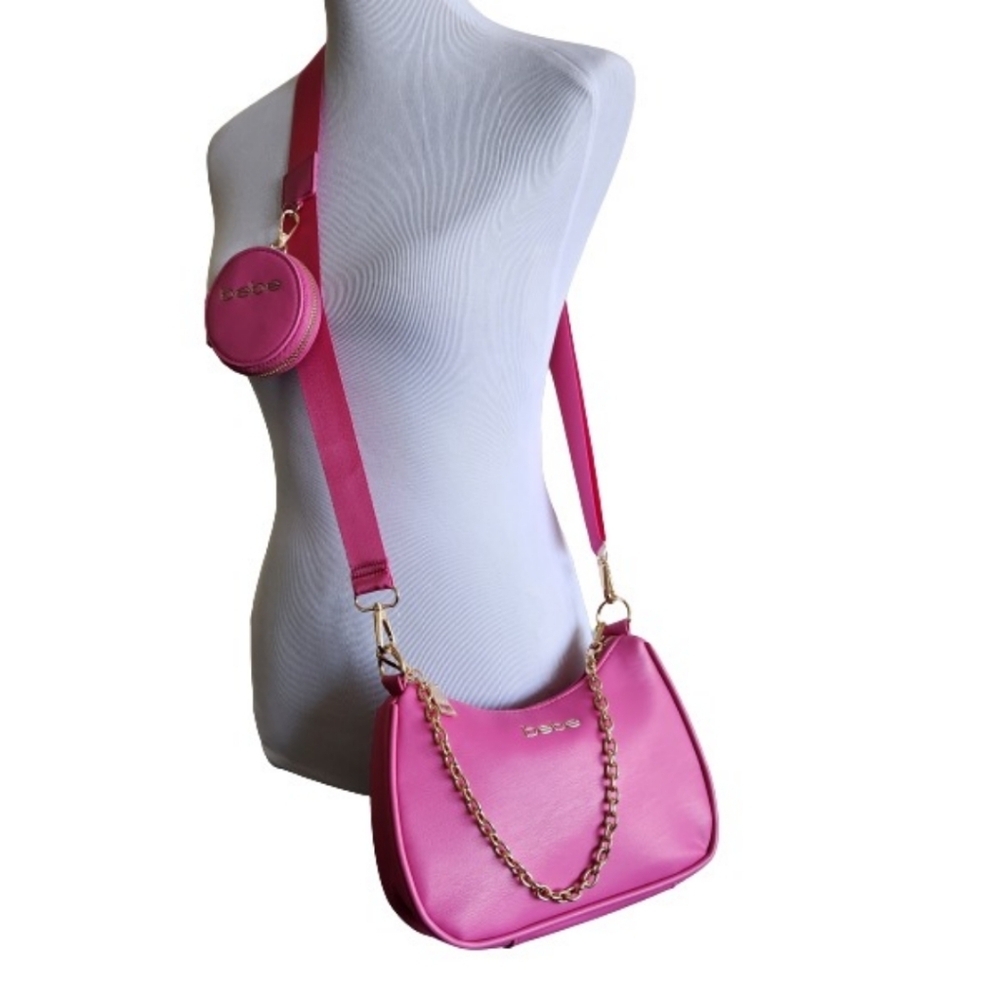 🆕️⬇️🎉HOST PICK🎉 bebe Pink Mara Nylon Crossbody Bag With Coin Purse - Picture 3 of 15